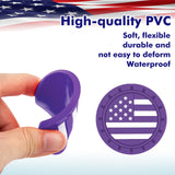 2.75 Inches USA Flag Style Anti Slip Drink Cup Holder Insert Mat Universal Fit