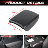 Carbon Fiber Style Storage Armrest Box Protective Cover For Honda CR-V 2017-2022