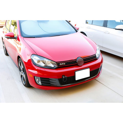 Set Sporty Front Bumper Tow Strap+Towing Hook For Volkswagen Golf MK6 2010-2014