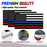 American Flag Decal Window Clings Vinyl Car Decals Static Self Adhesive 3" x 5"