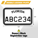 x xotic tech Motorcycle Silicone License Plate Frames, Motorbike License Plate Holder, Rust Proof, Rattle Proof, Weather Proof