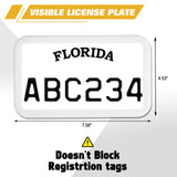 x xotic tech Motorcycle Silicone License Plate Frames, Motorbike License Plate Holder, Rust Proof, Rattle Proof, Weather Proof