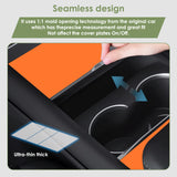 Center Console Wrap Cover Kit For Tesla Model 3 Highland Model Y Juniper 2025+