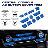 12Pcs Aluminum Center Dashboard Switch Cover Trim For Honda CR-V DX 2017-2022