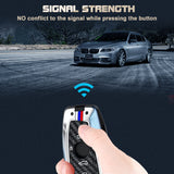 x xotic tech Key Fob Cover Case Compatible with BMW 1 3 4 5 6 7 Series X3 X5 X6 X7 M5 M6 GT3 GT5 Zinc Alloy Heavy Duty Shell Protector Holder Keychain with Carbon Fiber Pattern
