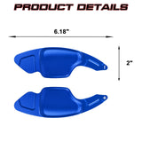 Sport Blue Aluminum Gear Paddle Shifter Extender Cover For Cadillac XT4 2019+