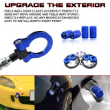 Set Towing Hook+ Air Valve Caps + Quick Release Fastener For Honda AP2 2002-09