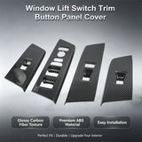 Wood/ Carbon Look Window Control Panel Cover Switch Trim For Honda CRV 2023-2027