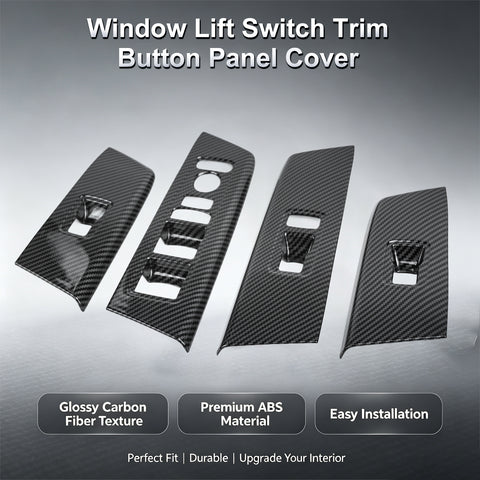 Wood/ Carbon Look Window Control Panel Cover Switch Trim For Honda CRV 2023-2027