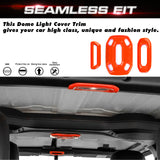 x xotic tech Dome Light Cover Trim Set Decoration Compatible with Jeep Wrangler JL JLU 2018-2023 & Gladiator JT 2020-2023 Interior Accessories(3Pcs)