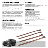 Set Peach Wood Style Side Door Panel Stripe Cover Trim For Honda CR-V 2017-2022