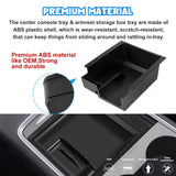 3PCS Center Console Organizer Tray Armrest Hidden Cubby Drawer Storage Box Compatible with Tesla Model 3 Model Y 2021-2024