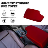 Inner Armrest Storage Box Cover Trim Center Console Protector Cap, Sporty Red, Compatible with BMW 3 Series F30 F34 320i 328i 335i 2013-2019 4 Series F32 428i 430i 435i 2014-2020