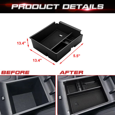 Central Armrest Box Storage Container For Hyundai Tucson Limited Hybrid 2022-23