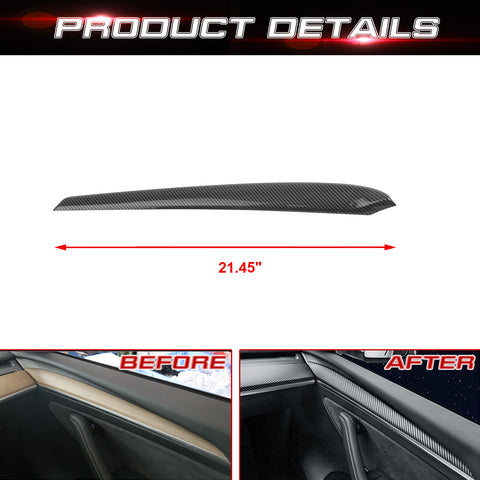 Door Window Switch Lift Button + Dash Wrap Door Covers For Tesla Model 3 Y 2021+