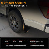 x xotic tech Mud Flaps Splash Guard Compatible with Ford F-150 2021 2022 2023 2024 2025 2026 Front & Rear Mudguards Fender Flare Dirt Slush Trap Protector Set Pickup Truck Accessories(4PCS)