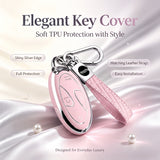 5/7 Button TPU Key Fob Cover Case w/Keychain For Hyundai Santa Fe Tucson Sonata