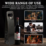 Portable Bottle Wine Gift Bag Champagne Beer Holder for Picnic Party, Christmas