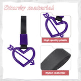 x xotic tech JDM Cupid's Arrow Shaped Tsurikawa Subway Train Bus Handle Straps Drift Charm Rear Bumper Warning Loops Ring for Cars, SUV Interior Exterior Decoration