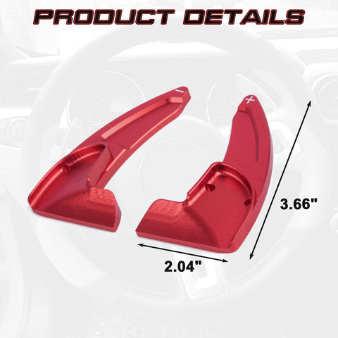 Black Forged ABS Paddle Shifter Extension For Dodge Charger Chrysler 300 2015-21