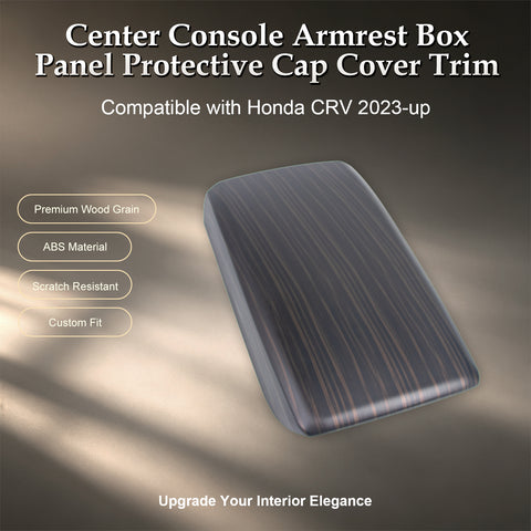 Wood/ Carbon Style Center Console Armrest Box Cover Trim Accessories For Honda CRV 23+