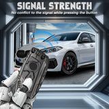 x xotic tech Mech Style Heavy Metal Key Fob Cover Compatible with BMW 2023 2024 2025 X1 X5 X6 X7 i7 Xi 3 5 7 Series 740i 760i XM IX IX3 I5 I7, Zinc Alloy Key Case Protector Shell Keychain