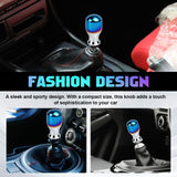 Universal Burnt Blue Alloy Round Ball Shape Car Gear Shift Knob Shifter Lever
