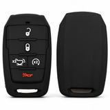 Black Soft Silicone 5 Button Remote Key Fob Cover Case for RAM 1500 2500 3500