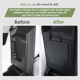 Center Console Organizer Armrest Hidden Storage Box For Tesla Model 3 Model Y