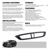Carbon Fiber Texture Dash Center AC Vent Outlet Cover For Honda CR-V 2017-2022