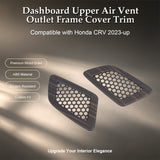 Wood/ Carbon Look Dash Side AC Vent Outlet Cover Accessories For Honda CRV 2023+