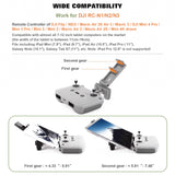 x xotic tech No Disassembly Tablet Holder Compatible with RC-N1/RC-N2/RC-N3 Controller of DJI Flip/Neo/Mini 4K/ 2 SE/Air 3/ Mini 3/4 Pro, Foldable Smartphone Ipad Stand Mount Holder Bracket Lanyard