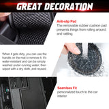 x xotic tech Door Slot Mat Compatible with Ford Mustang 2015-2023, Center Console Liner Organizer Non-Slip Cup Holder Insert Groove Door Pocket Pad Car Accessories