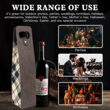 Portable Bottle Wine Gift Bag Champagne Beer Holder for Picnic Party, Christmas