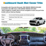 Dashboard Cover Pad Sunshield Protect Mat For Chevy Silverado 1500 2500HD 3500HD