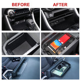 Center Console Dashboard Armrest Box Storage Organizer For Toyota RAV4 2019-2023