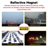 x xotic tech Elderly Driver Car Magnet Reflective Senior Driver Magnet Signs for Car Old People Gag Gifts Yellow Sign Magnetic Bumper Sticker for Grandma Grandpa