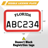 x xotic tech Motorcycle Silicone License Plate Frames, Motorbike License Plate Holder, Rust Proof, Rattle Proof, Weather Proof