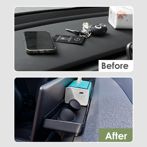 Center Console Dashboard Hidden Storage Organizer for Tesla Refresh Model 3 Y