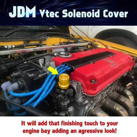 JDM Style VTEC Solenoid Valve Cover Cap For Honda Civic B/D/H-series VTEC Engine