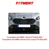 Tri-Colored Front Kidney Grille Strips Clip Cover For BMW 1 2 Series F70 F74