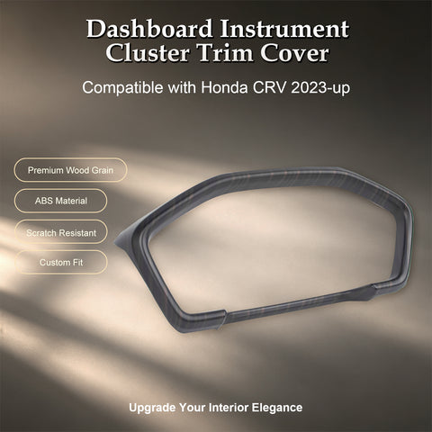 Wood/ Carbon Look Dashboard Meter Panel Frame Cover For Honda CRV 6th Gen 2023+