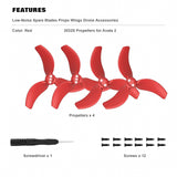 x xotic tech Propellers Replacement Compatible with DJI Avata 2, 3032S Low-Noise Spare Blades Props Wings Drone Accessories(4PCS)