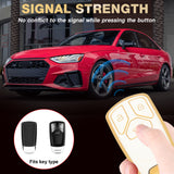 2X White TPU Full Cover Smart Key Fob Case Cover For Audi A4 A5 A6 A7 A8 Allroad