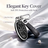 5/7 Button TPU Key Fob Cover Case w/Keychain For Hyundai Santa Fe Tucson Sonata