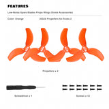 x xotic tech Propellers Replacement Compatible with DJI Avata 2, 3032S Low-Noise Spare Blades Props Wings Drone Accessories(4PCS)