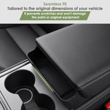 Armrest Box Key Card Phone Holder Storage Container For Tesla Model Y 2020-24