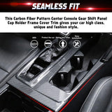 Carbon Fiber Look Center Console Gear Shift Panel Cover For Toyota Camry 2025-up