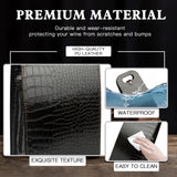 2-Bottle Leather Wine Tote Bag Protector Champagne Gift Bag with Handle For Gift