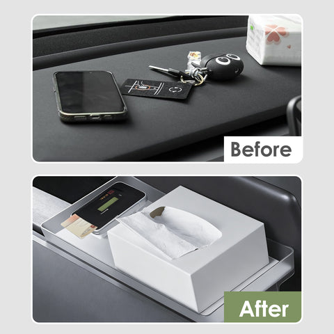 Center Console Organizer Dashboard Hidden Storage Tray Case for Tesla Model 3 Y